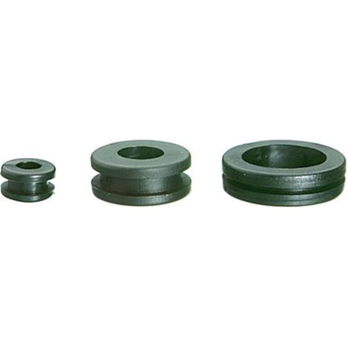 SES Sterling DK Black PVC 5mm Cable Grommet for Maximum of 3mm Cable Dia. 01070005010