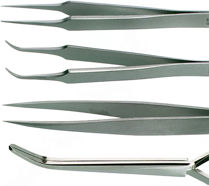 130 mm, Stainless Steel, Straight, Tweezers