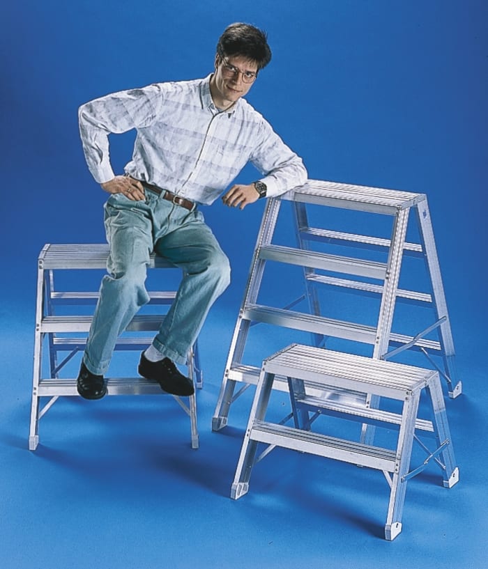 4 Tread Aluminium Steps