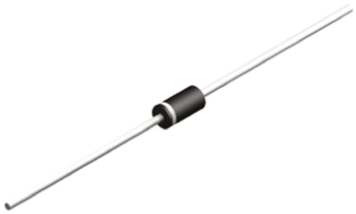 Fairchild 800V 1A, Silicon Junction Diode, 2-Pin DO-41 1N4006