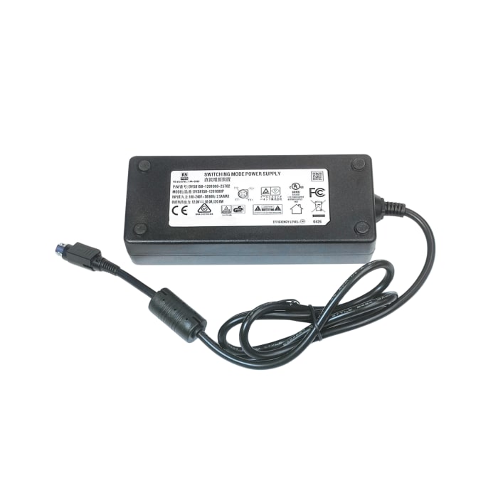 RS PRO | RS PRO 4 Pin AC/DC Adapter Adapter 120 W 12V Output, 10 A ...
