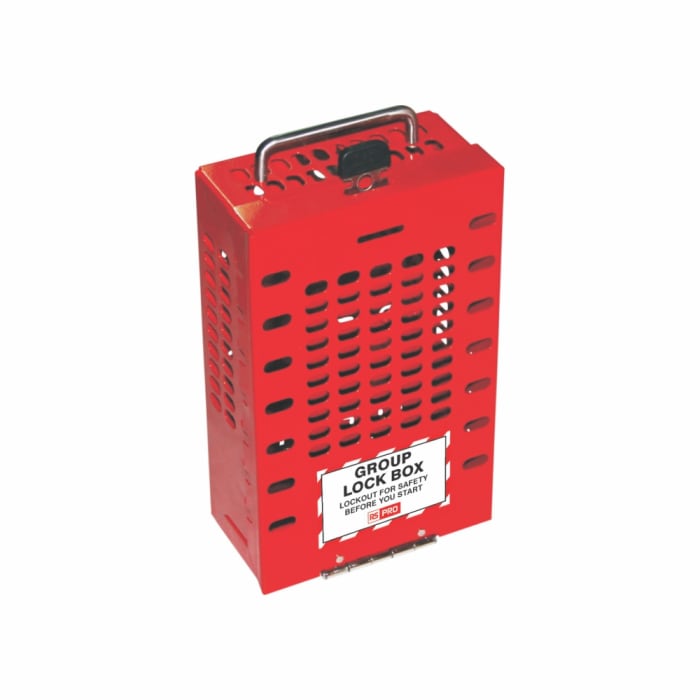 RS PRO Red 14-Lock Key Lock Box Steel Lockout