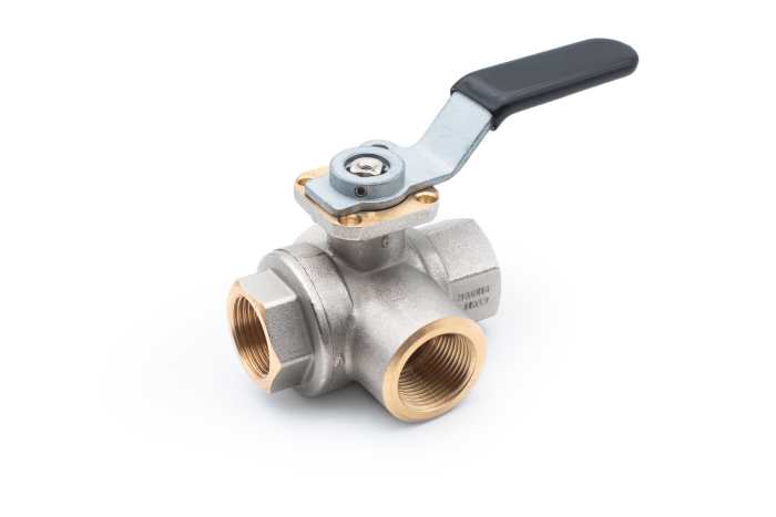 RS PRO Nickel Plated Brass Threaded Threaded Ball, BSPP 300 psi, Manual Ball Valve