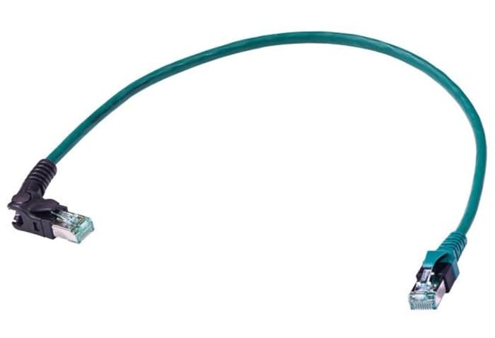 HARTING VarioBoot, 0.4 m Cable Assembly, Green RJ45 to Male RJ45 Male, Shielded Low Smoke Zero Halogen (LSZH) Cross