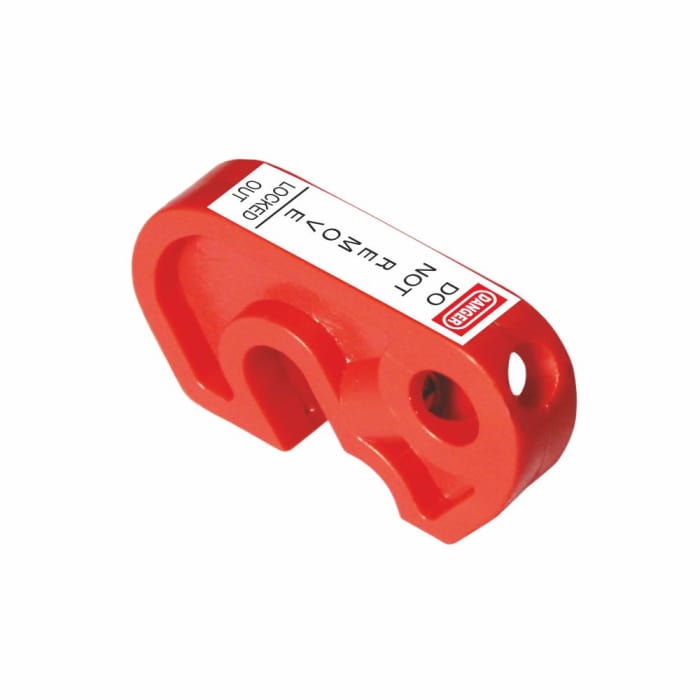 RS PRO Red 1-Lock Lockout ABS, Metal Circuit Breaker Lockout