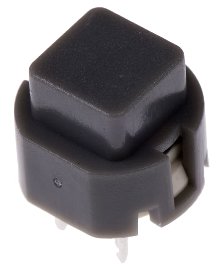 SPST Grey Momentary Action Switch, 100 mA@ 32 V, -20 → +85°C