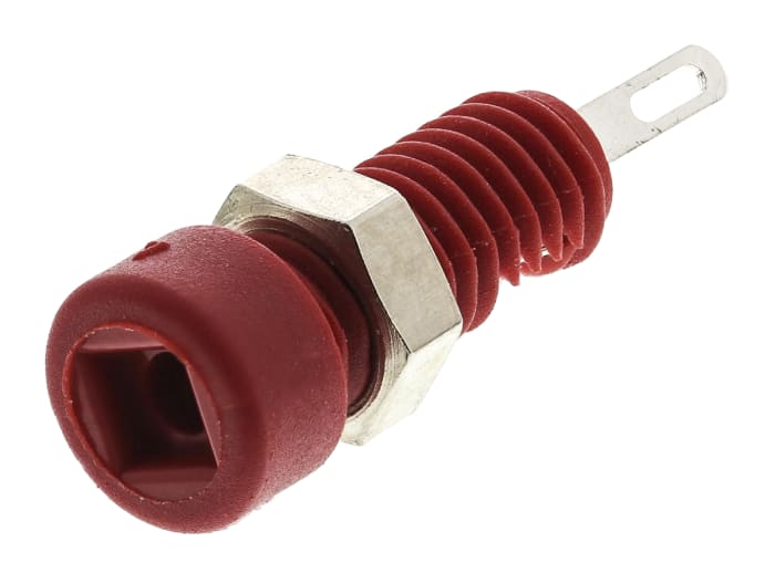 Fiche banane femelle 2mm Hirschmann Test &amp; Measurement Rouge Femelle 6A 60V c.c.