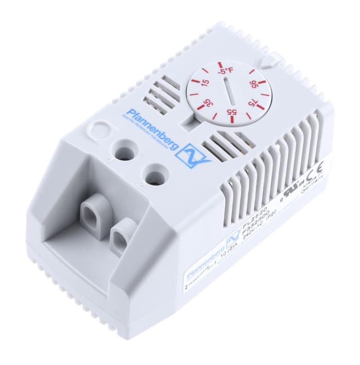 Pfannenberg FLZ NC Enclosure Thermostat, 240 V ac, -5 → +105 °F