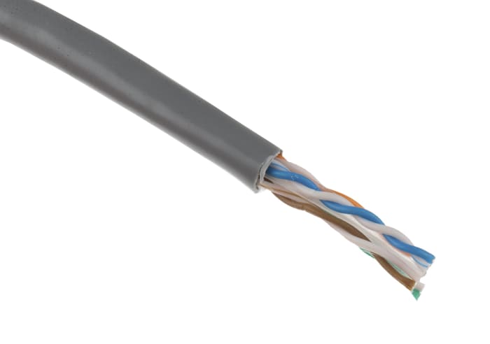 Molex Premise Networks, 305m Cat6, Grey, U/UTPUnshielded, Unterminated PVC Sheath