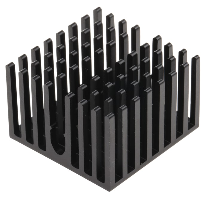 AAVID THERMALLOY Heatsink, Universal Square Alu, 20.3K/W, 27 x 27 x 18mm, Adhesive Foil