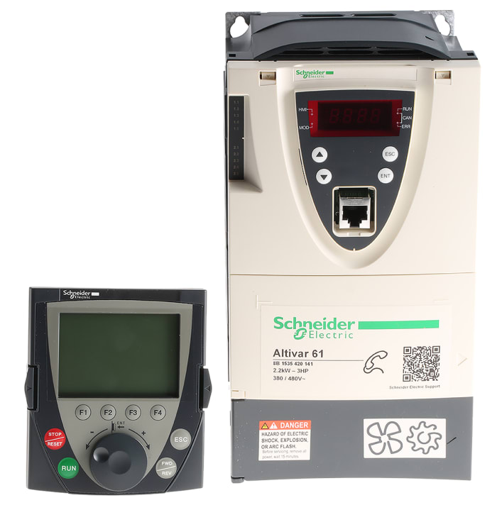 Variateur de fréquence Schneider Electric ALTIVAR 61, 2.2 kW 400 V 3 phases, 5,8 A, 0.1 → 1000Hz