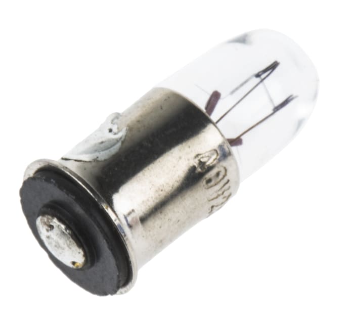 Luz indicadora, Casquillo Reborde en miniatura, 48 V, 25 mA, Vida Útil 2500h