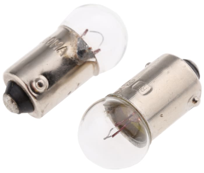 Luz del Indicador RS PRO, Casquillo BA9s, 6V Transparente 300mA 4000 h