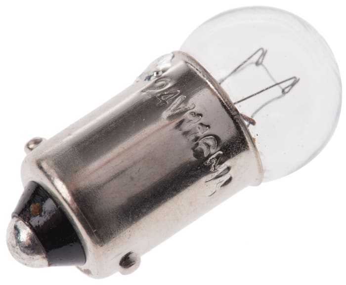 RS PRO BA9S Indicator Light, Clear, 24V, 116mA, 4000 h