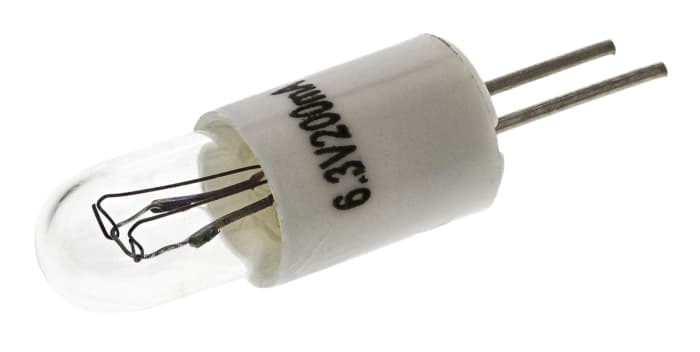 Ampoule RS PRO 6,3 V, 200 mA, 2 broches