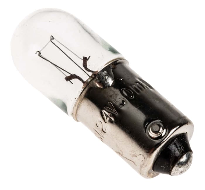 Indikátor, objímka žárovky: BA9s, barva čočky: Čirá, 24 V, 50 mA 5000h