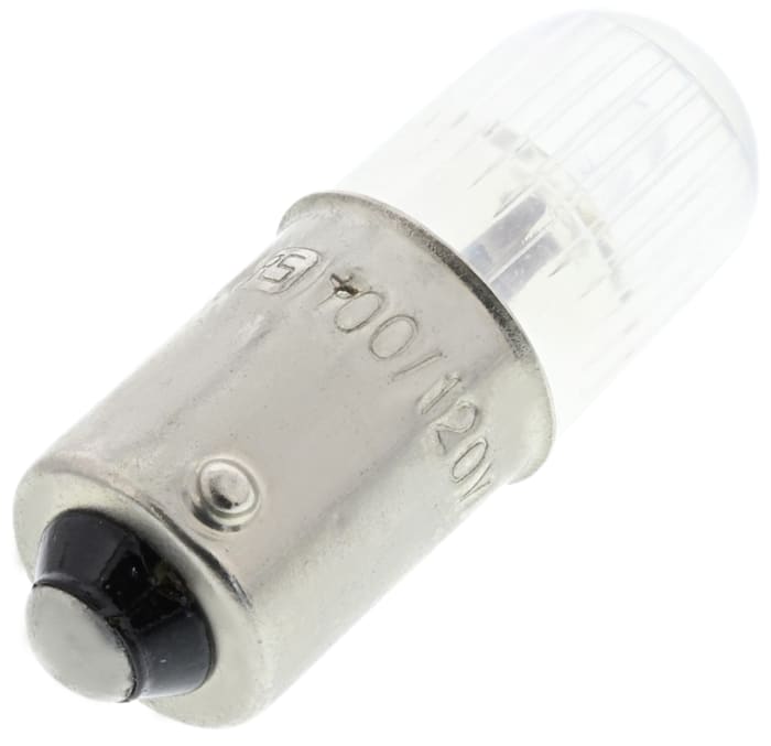 RS PRO Clear Indicator Lamp, 120V, BA9s Base