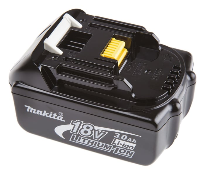 BL1830B Makita Makita BL1830B 3Ah 18V Power Tool Battery For Use With Makita 18 V LXT Power Tools 385 455 RS Components