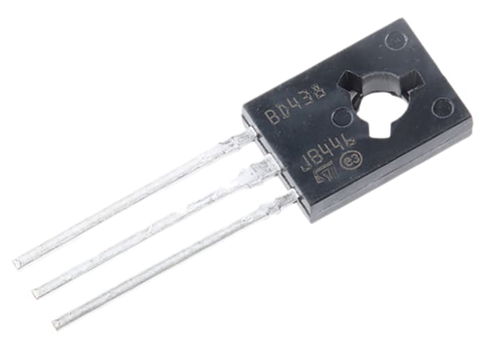 STMicroelectronics BD438 PNP Transistor, -4 A, -45 V, 3-Pin SOT-32