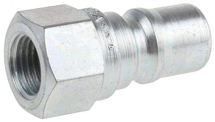 Parker Steel Male Hydraulic Quick Connect Coupling, G 1/4 Female