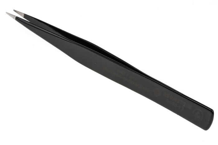 Bernstein 130 mm, Stainless Steel, Chisel, ESD Tweezers