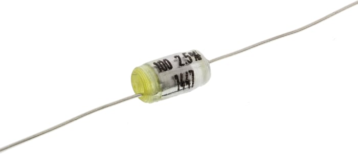 RS PRO Polystyrene Film Capacitor, 160V dc, ±2.5%, 100pF, Through Hole