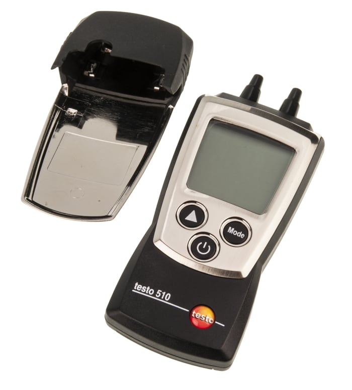 Testo 510 Differential Digital Pressure Meter, Max Pressure Measurement 100mbar