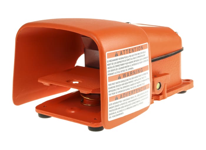 RS PRO Momentary Foot Switch - Cast Iron Case Material, SP-CO, 20 A @ 250 V ac Contact Current, 250V Contact Voltage