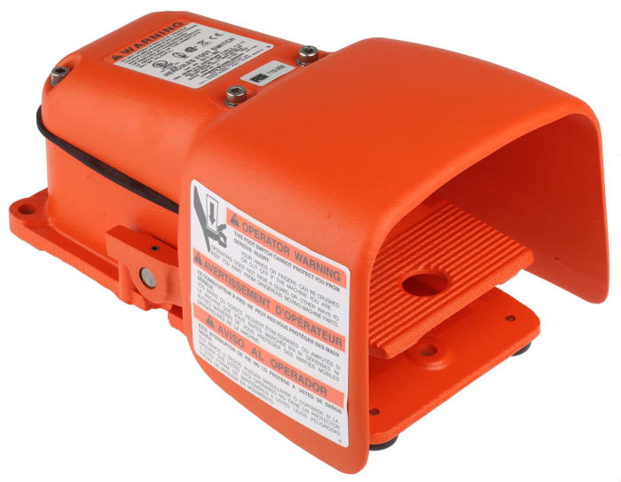 RS PRO Momentary Foot Switch - Cast Iron Case Material, DP-CO, 20 A @ 250 V ac Contact Current, 250V Contact Voltage