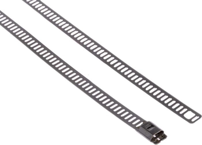 RS PRO, 316 Paslanmaz Çelik, Metalik, Merdiven Tipi Kablo Bağı, 610mm x 7 mm, Yangına Dayanıklı
