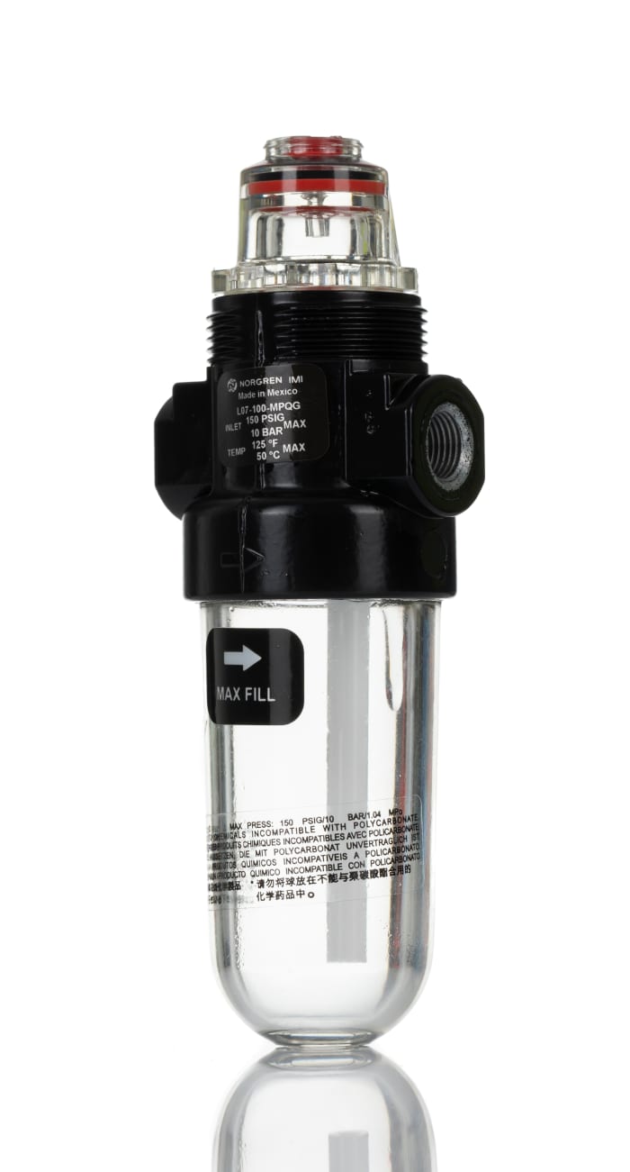 Norgren G 1/8 Pneumatic Air Lubricator 10 bar, L07 Series