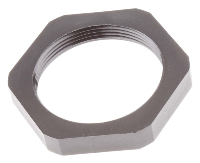 RS PRO Black PA 6 Cable Gland Locknut, M40 Thread