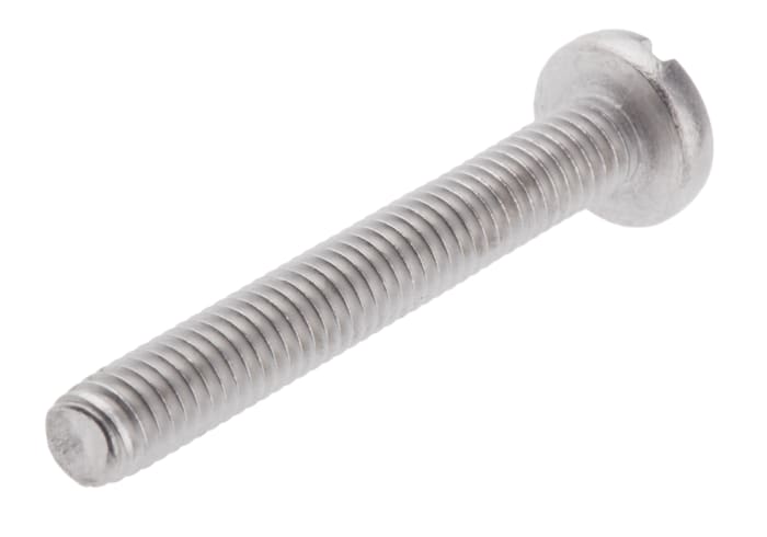  Vis à tête Cylindrique  fendue, Acier inoxydable, M4, 30.0mm