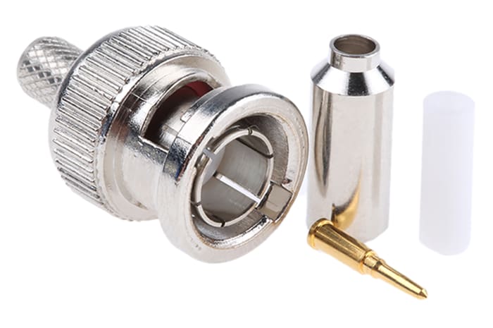 Sofim, Plug Cable Mount, 50Ω, Crimp Termination, Straight Body