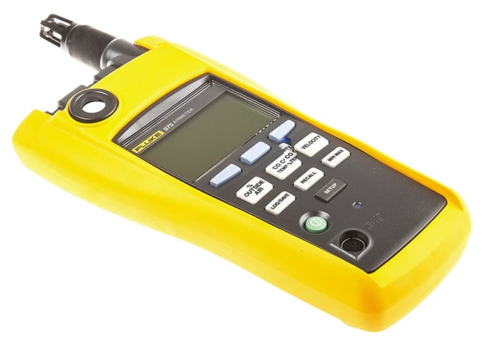 Fluke 975 Data Logging Air Quality Monitor, +50°C Max, 90%RH Max, Battery-Powered