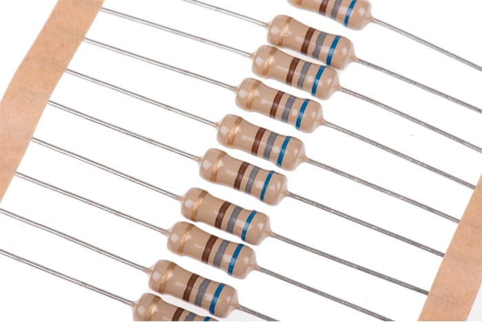 TE Connectivity 680Ω Carbon Film Resistor 1W ±5% CFR100J680R