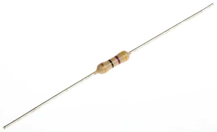 TE Connectivity 47Ω Karbon Filmli Sabit Direnç, ±5%, Aksiyel, -1200 → 0ppm/°C, 0,5W