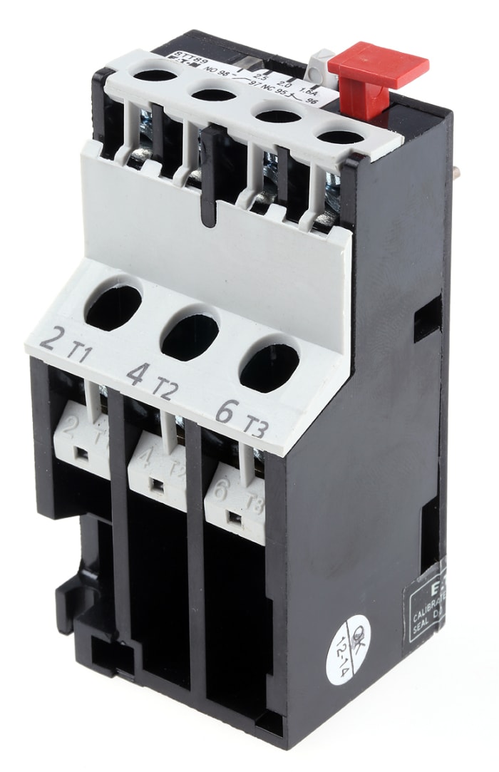 Eaton ADS8 Overload Relay 1NO + 1NC, 1.6 → 2.5 A F.L.C, 2.5 A Contact Rating, 1.1 kW