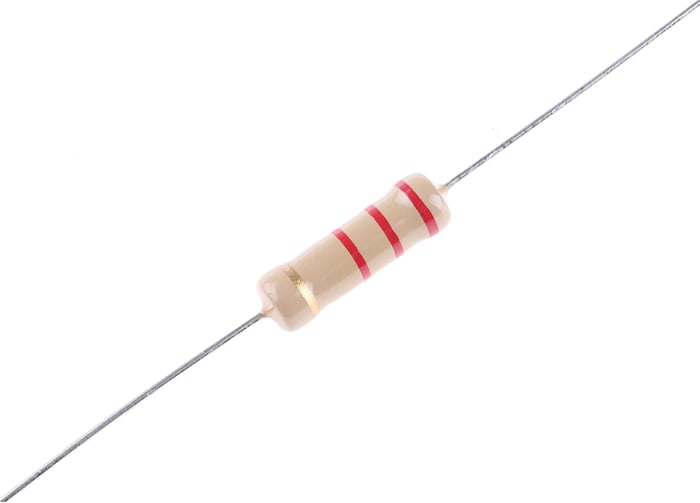 TE Connectivity 2.2kΩ Carbon Film Resistor 2W ±5% CFR200J2K2