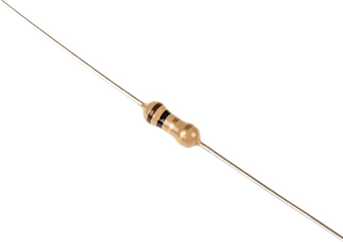 TE Connectivity CFR25J1R0 Углеродистый пленочный постоянный резистор, 1Ω