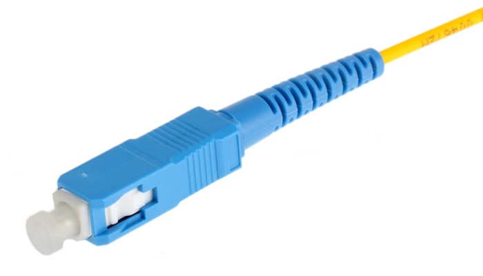 RS PRO SC to LC Simplex Single Mode OS1 Fibre Optic Cable, 9/125μm, Yellow, 1m