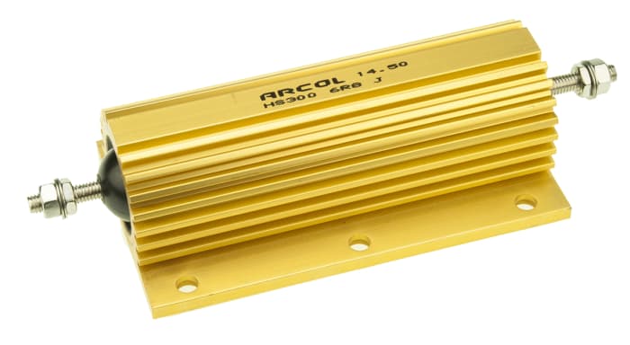Arcol, 6.8Ω 300W Wire Wound Chassis Mount Resistor HS300 6R8 J ±5%
