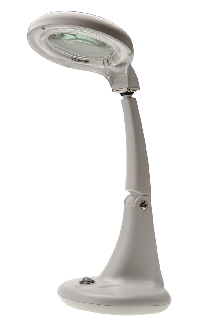 RS PRO Bench Magnifier with Pedestal, 12dioptre, 100mm Lens Dia.