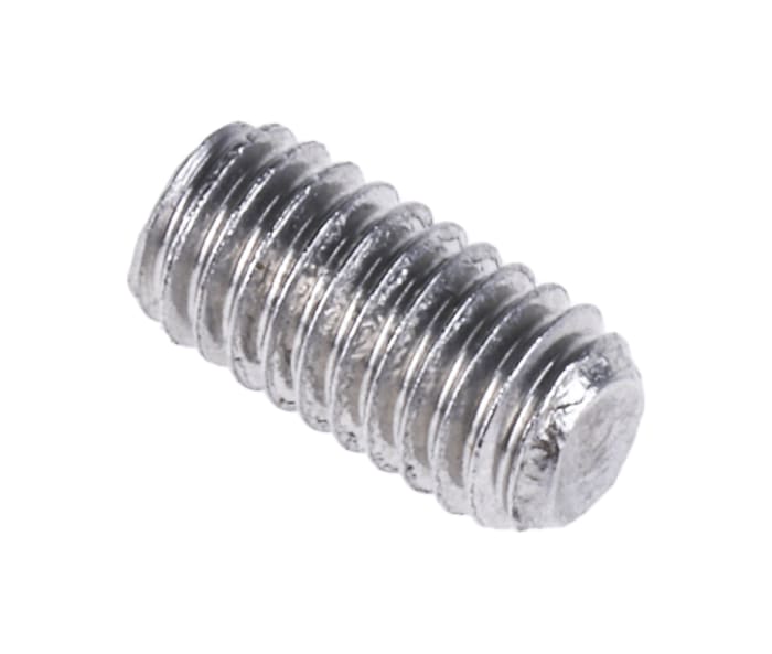 Tornillo prisionero Plano Acero Inoxidable Juego de vasos hexagonales M3 x 6mm Tornillo prisionero