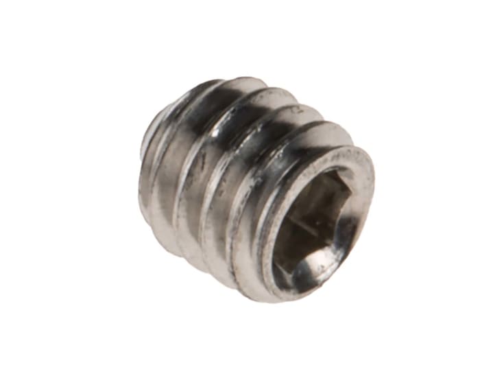 Tornillo prisionero Plano Acero Inoxidable Juego de vasos hexagonales M4 x 4mm Tornillo prisionero