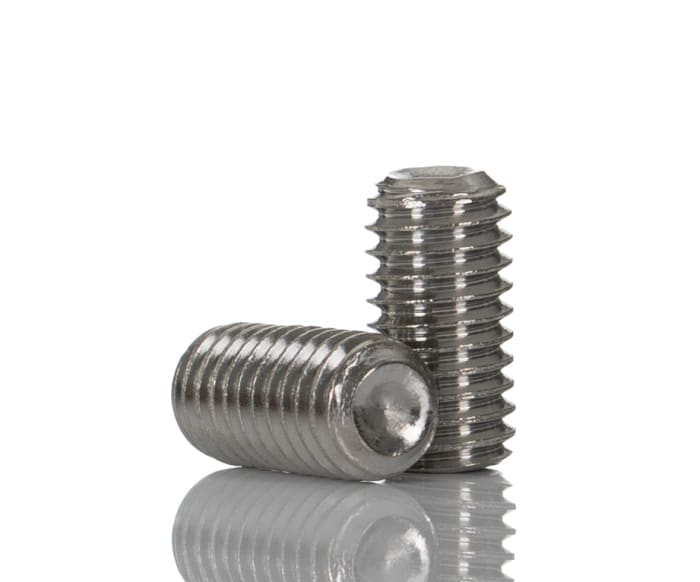 Tornillo prisionero Plano Acero Inoxidable Juego de vasos hexagonales M5 x 10mm Tornillo prisionero