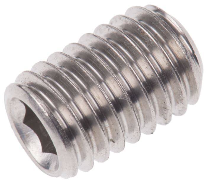 Vis sans tête, M8 x 12mm, tête Jeu de douilles hexagonales, en Acier Inoxydable A2 304