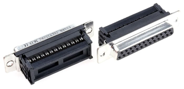 Konektor D-Sub IDC, rozteč: 1.27mm, počet kontaktů: 25, Samice, materiál pouzdra: kovové pouzdro RS PRO