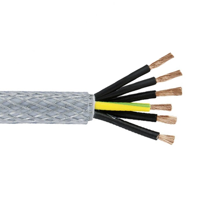 Cable de control Apantallado Lapp SY 18 AWG Transparente, Ø ext. 10.3 mm, long. 50 m, 300V, 500 V, Pirorretardante,
