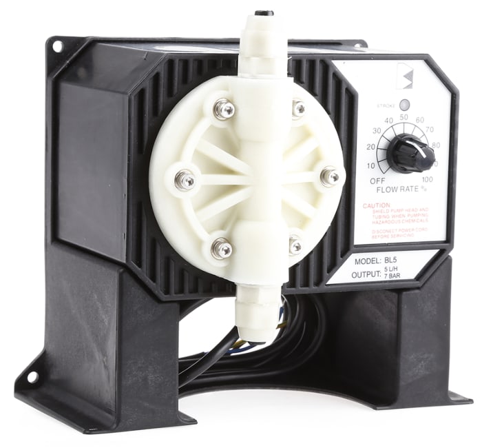 Hanna Instruments Diaphragm Electric Operated Positive Displacement Pump, 5L/h, 101.5 psi, 220 V, 240 V